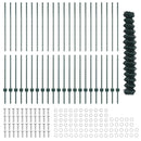 Kæde-link hegn med post 25 x 1,5 m (B x H)