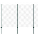 Kæde-link hegn med post 25 x 1,6 m (B x H) PVC-belagt stål Grøn
