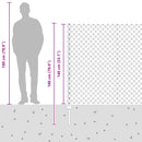 Kæde-link hegn med post 10 x 1,4 m (B x H) PVC-belagt stål Grå