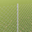 Kæde-link hegn med post 10 x 1,5 m (B x H)