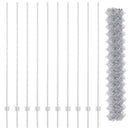 Kæde-link hegn med post 10 x 1,6 m (B x H)