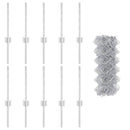 Kæde-link hegn med post 10 x 0,4 m (B x H)
