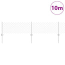 Kæde-link hegn med post 10 x 0,4 m (B x H)