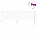 Kæde-link hegn med post 10 x 0,6 m (B x H)