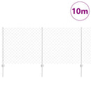 Kæde-link hegn med post 10 x 1 m (B x H)