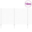 Kæde-link hegn med post 10 x 1,4 m (B x H)