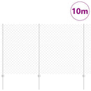 Kæde-link hegn med post 10 x 1,5 m (B x H)