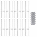 Kæde-link hegn med post 25 x 0,4 m (B x H)