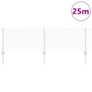 Kæde-link hegn med post 25 x 0,6 m (B x H)