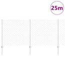 Kæde-link hegn med post 25 x 1 m (B x H)