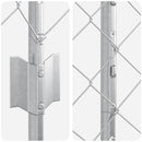 Kæde-link hegn med post 25 x 1,2 m (B x H)