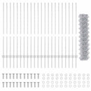 Kæde-link hegn med post 25 x 1,2 m (B x H)