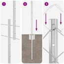 Kæde-link hegn med post 25 x 1,2 m (B x H)