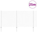 Kæde-link hegn med post 25 x 1,2 m (B x H)