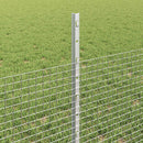 Svejsede trådhegn med stolper 10 x 0,5 m Galvaniseret stål Sølv