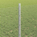 Svejsede trådhegn med stolper 25 x 0,6 m Galvaniseret stål Sølv