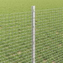 Svejsede trådhegn med stolper 25 x 0,6 m Galvaniseret stål Sølv