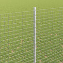 Svejsede trådhegn med stolper 25 x 1,5 m Galvaniseret stål Sølv