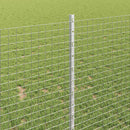 Svejsede trådhegn med stolper 50 x 1 m Galvaniseret stål Sølv