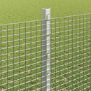 Svejsede trådhegn med stolper 50 x 1,2 m Galvaniseret stål Sølv