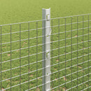 Svejsede trådhegn med stolper 50 x 1,2 m Galvaniseret stål Sølv