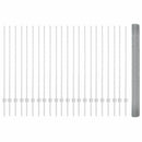 Svejsede trådhegn med stolper 50 x 1,4 m Galvaniseret stål Sølv