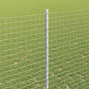 Svejsede trådhegn med stolper 50 x 1,4 m Galvaniseret stål Sølv