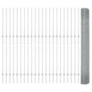 Svejsede trådhegn med stolper 100 x 1 m Galvaniseret stål Sølv