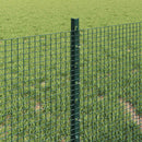 Svejsede trådhegn med stolper 10 x 0,4 m PVC-belagt stål Grøn