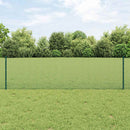Svejsede trådhegn med stolper 10 x 0,6 m PVC-belagt stål Grøn