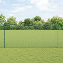 Svejsede trådhegn med stolper 10 x 1,4 m PVC-belagt stål Grøn