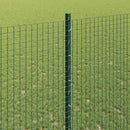 Svejsede trådhegn med stolper 10 x 1,4 m PVC-belagt stål Grøn