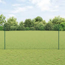 Svejsede trådhegn med stolper 10 x 1,4 m PVC-belagt stål Grøn