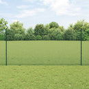 Svejsede trådhegn med stolper 25 x 1,2 m PVC-belagt stål Grøn