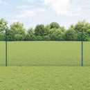 Svejsede trådhegn med stolper 25 x 1,2 m PVC-belagt stål Grøn