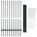 Svejsede trådhegn med stolper 25 x 1,2 m PVC-belagt stål Grøn