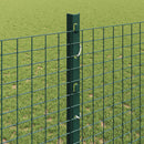 Svejsede trådhegn med stolper 25 x 1,2 m PVC-belagt stål Grøn