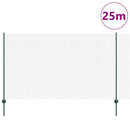 Svejsede trådhegn med stolper 25 x 1,4 m PVC-belagt stål Grøn