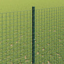 Svejsede trådhegn med stolper 25 x 1,4 m PVC-belagt stål Grøn