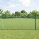 Svejsede trådhegn med stolper 25 x 1,6 m PVC-belagt stål Grøn