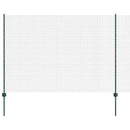 Svejsede trådhegn med stolper 25 x 1,6 m PVC-belagt stål Grøn