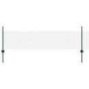 Svejsede trådhegn med stolper 50 x 0,5 m PVC-belagt stål Grøn