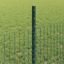 Svejsede trådhegn med stolper 50 x 0,5 m PVC-belagt stål Grøn