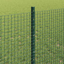 Svejsede trådhegn med stolper 50 x 0,8 m PVC-belagt stål Grøn