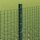 Svejsede trådhegn med stolper 50 x 1,2 m PVC-belagt stål Grøn