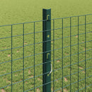 Svejsede trådhegn med stolper 50 x 1,2 m PVC-belagt stål Grøn