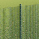Svejsede trådhegn med stolper 50 x 1,4 m PVC-belagt stål Grøn