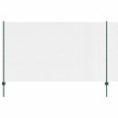Svejsede trådhegn med stolper 50 x 1,4 m PVC-belagt stål Grøn