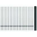 Svejsede trådhegn med stolper 50 x 1,4 m PVC-belagt stål Grøn