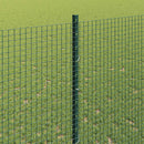 Svejsede trådhegn med stolper 50 x 1,4 m PVC-belagt stål Grøn